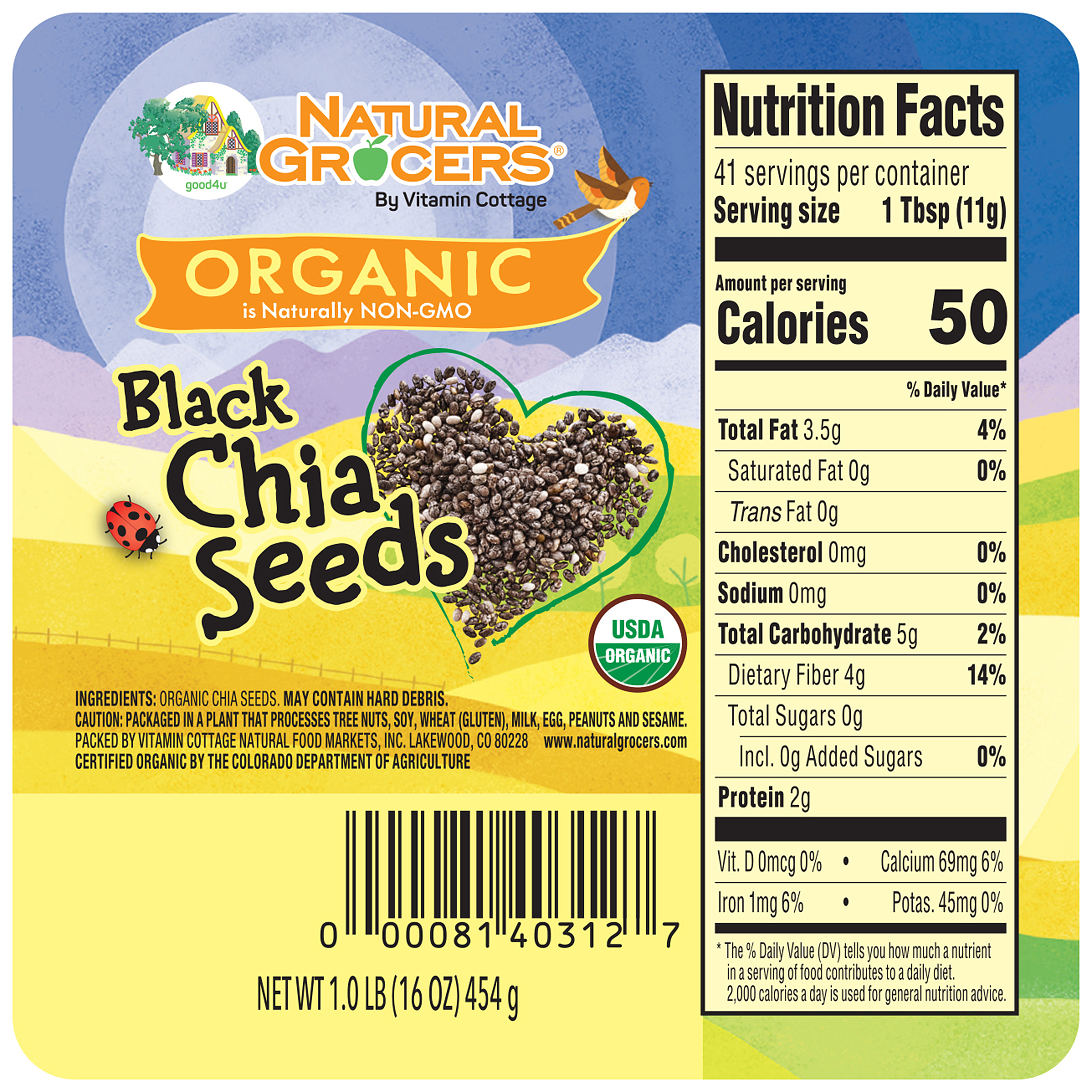Seeds Chia Org 1 Lb | Natural Grocers